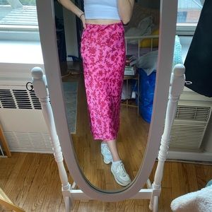 Urban Outfitters Floral Midi Skirt